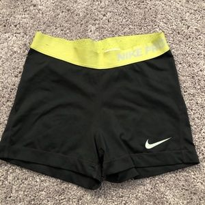 Nike pro spandex shorts